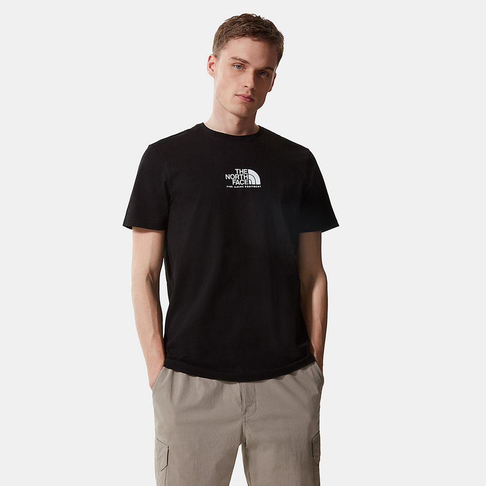 The North Face T-Shirts Mens Australia - The North Face Fine Alpine Equipment 3 Black (TCS-763519)